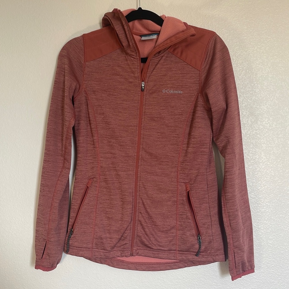 Columbia hooded zip up jacket